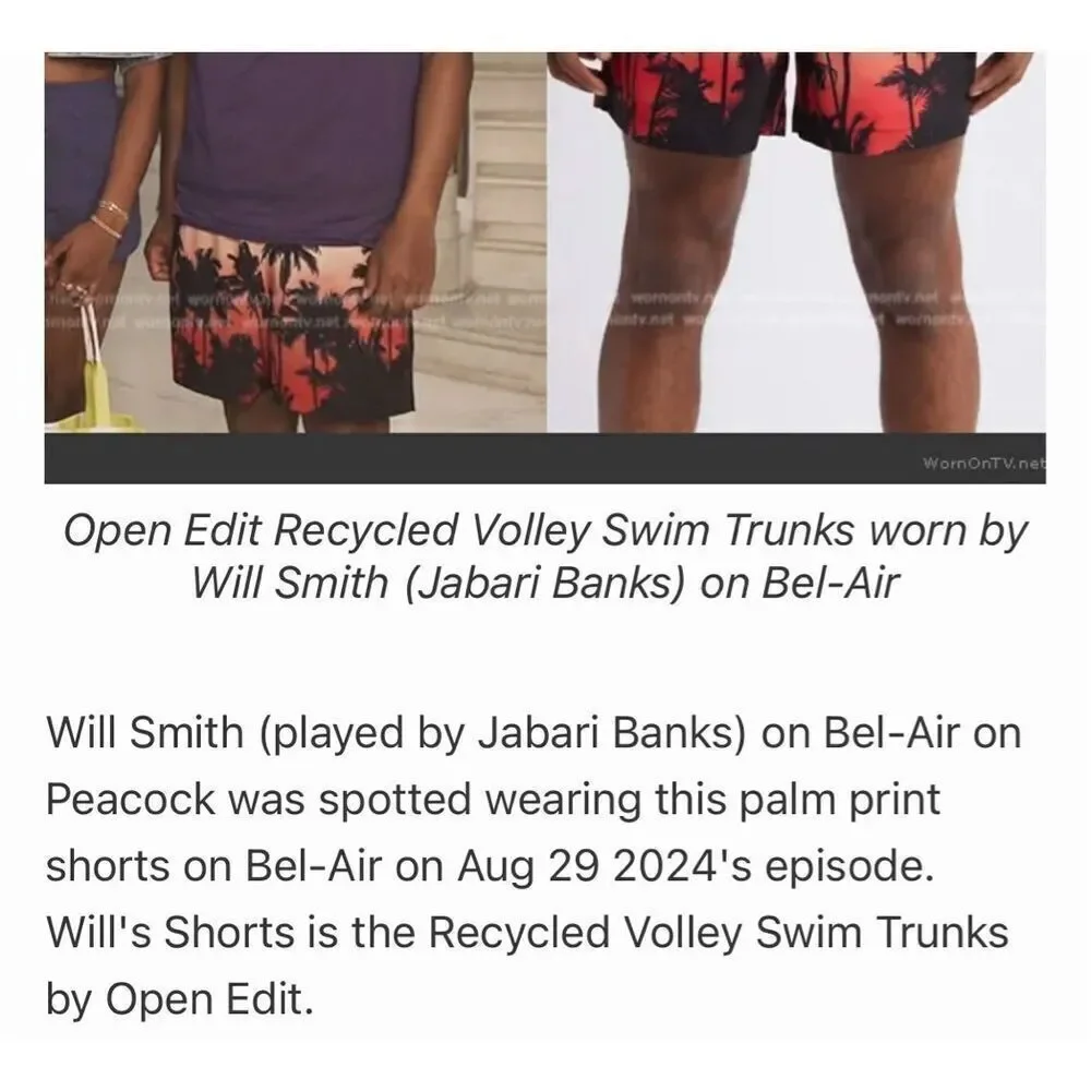 Open Edit swim trunks size small